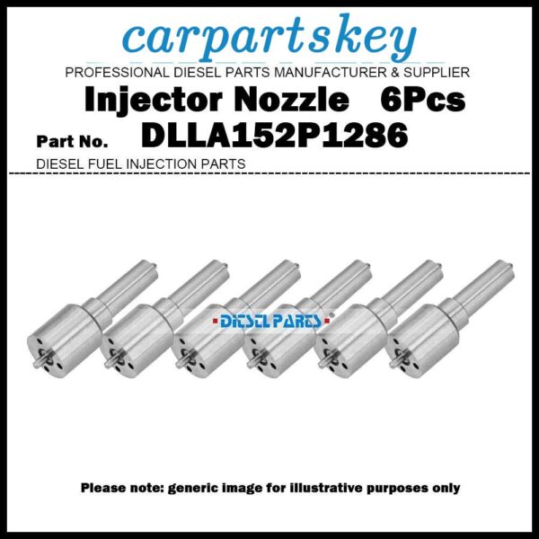 6Pcs Fuel Injector Nozzle DLLA152P1286 0433171809 for DAF XF95 95XF 0432191315
