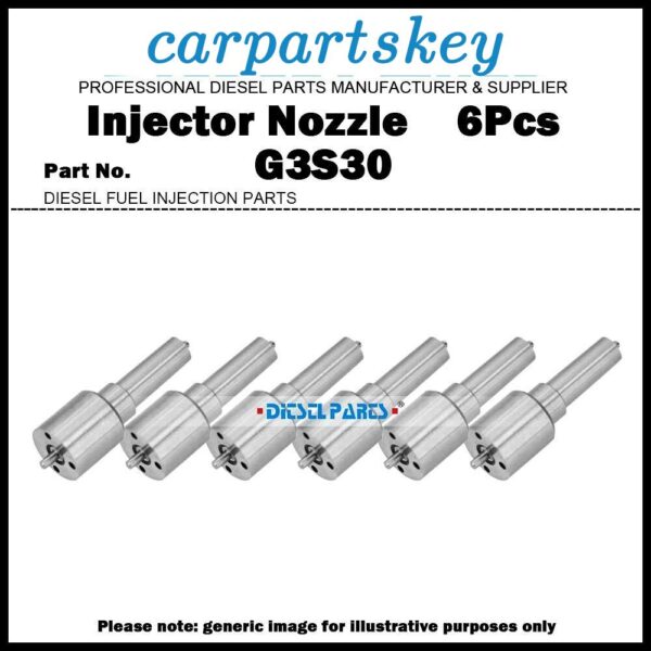 6x Fuel Injector Nozzle G3S30 for HINO E13C 295050-0490 295050-0491 23670-E0220