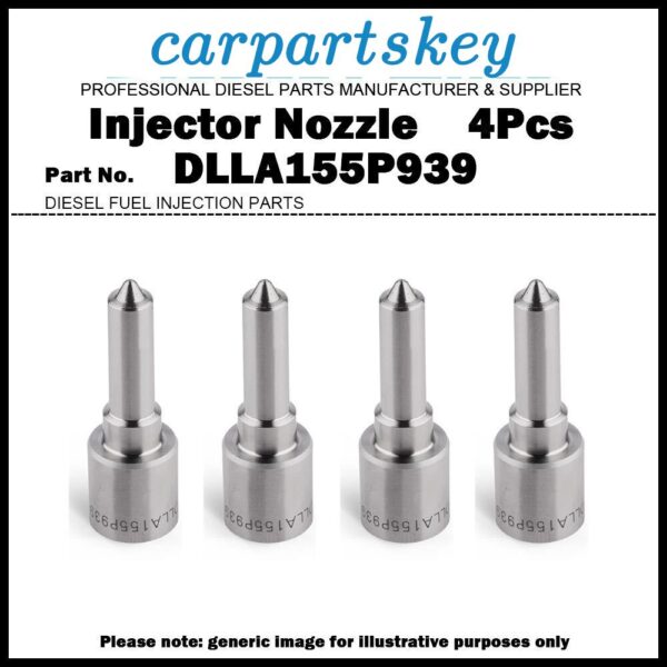 4Pcs Injector Nozzle DLLA155P939 for Toyota Avensis 1AD 23670-09180 23670-09240