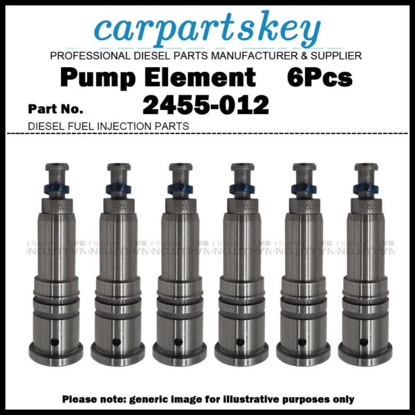 6x Pump Element Plunger and Barrel Assembly 2418455012 2455-012 for MAN