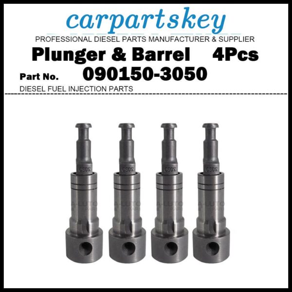4Pcs Pump Element Plunger and Barrel 3050 090150-3050 for MITSUBISHI 4D31 4D32