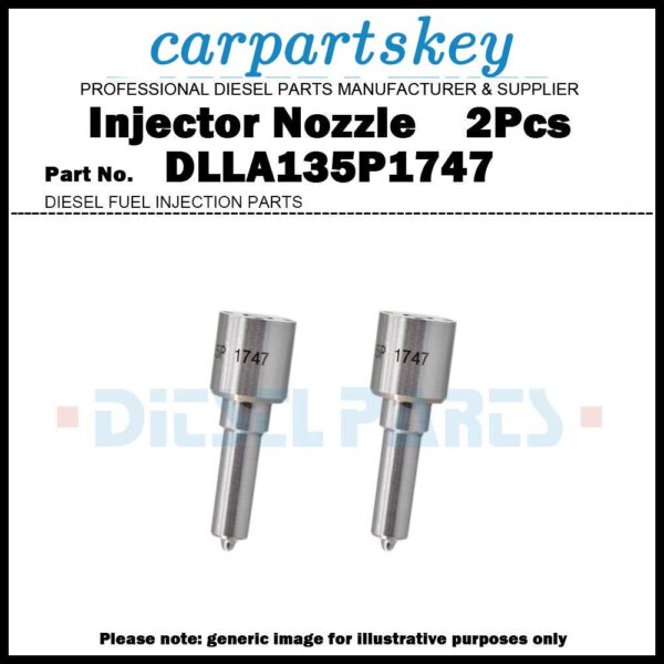 2x Fuel Injector Nozzle DLLA135P1747 for Kobelco SK140SRLC 0445120126 0986AM0065