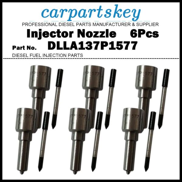 6x Fuel Injector Nozzle DLLA137P1577 for New Holland T6 T7 0445120075 0986435530