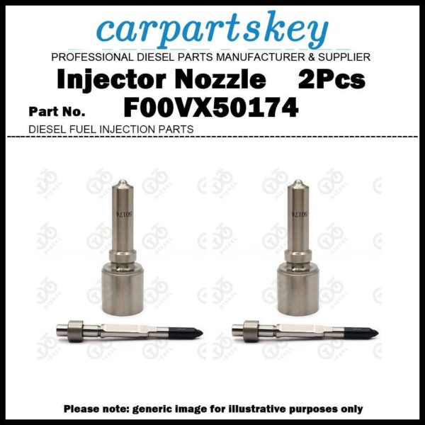 2x Injector Nozzle F00VX50174 for Mercedes Benz Actros MP4 MP5 12.8D A4710700487