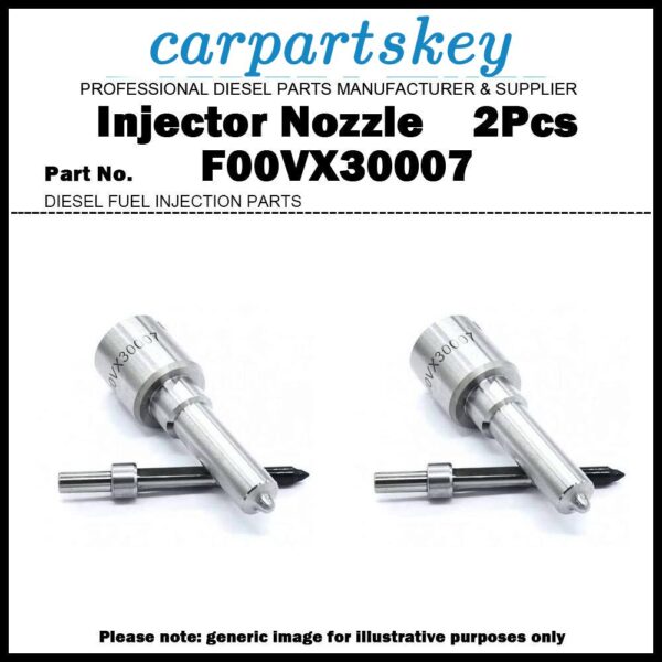 2x Fuel Injector Nozzle F00VX30007 for BMW E60 E61 530D/XD 0445115048 0445115070