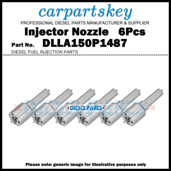 6x Fuel Injector Nozzle Tips DLLA150P1487 for Scania DSC9 DC9 0414701036 1730800