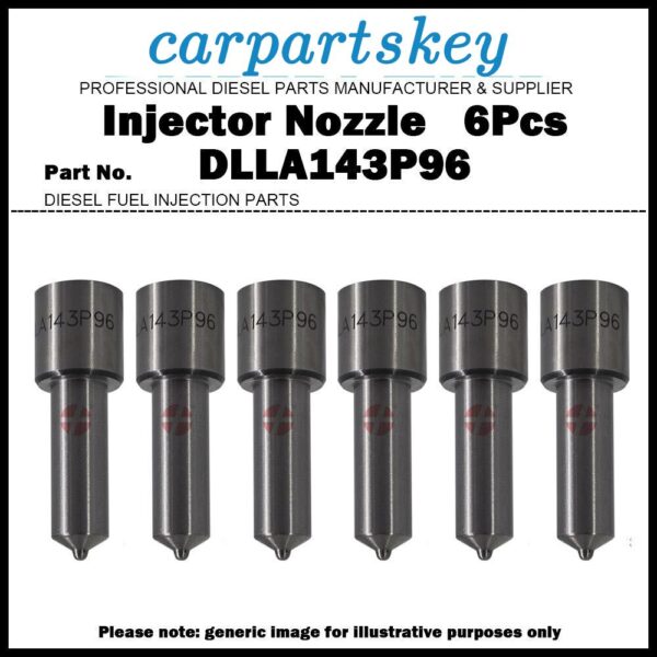 6Pcs Diesel Fuel Injector Nozzle DLLA143P96 for VOLVO FL6 5.5L 0432191822 465872
