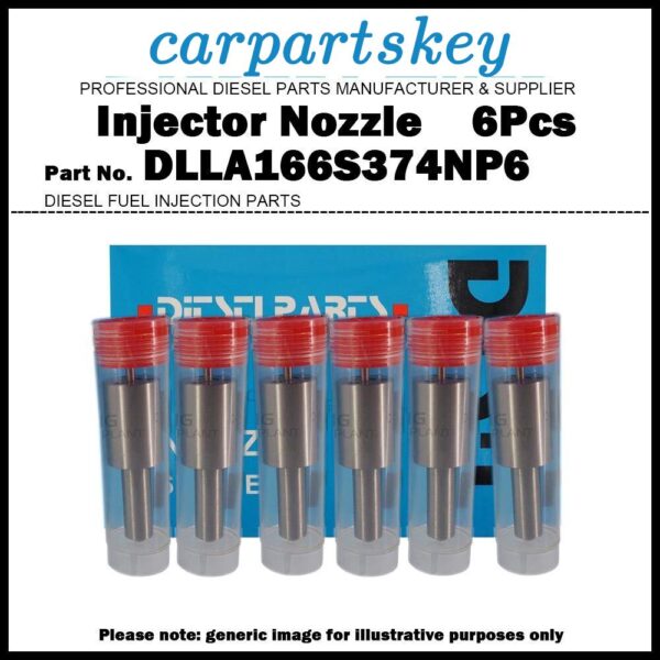 6x Fuel Injector Nozzle NP-DLLA166S374NP6 for Nissan UD Trucks PD6 105100-4050