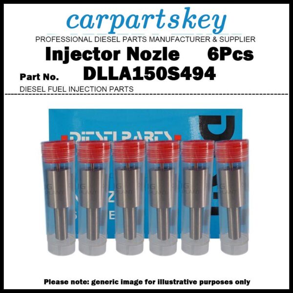 6 Fuel Injector Nozzle 0433271224 DLLA150S494 for Scania 2 DS8 211590 0432291866