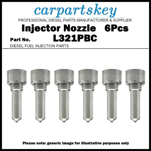 6Pcs Injector Nozzle L321PBC for VOLVO FH12 FM12 12.8D D13C BEBE4D23002 21652515
