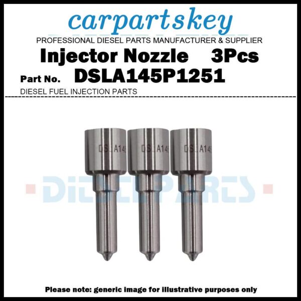 3Pcs Fuel Injector Nozzle DSLA145P1251 for Farmtrac Campion 35 45 F002C7Z237