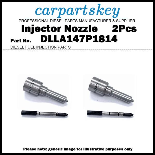 2Pcs Fuel Injector Nozzle DLLA147P1814 for KAMAZ 740 11.8D 0445120153 201149061