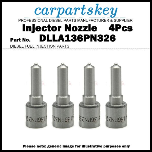 4Pcs Fuel Injector Nozzle Tip 105017-3260 NP-DLLA136PN326 for ISUZU 4JH1 4HK1