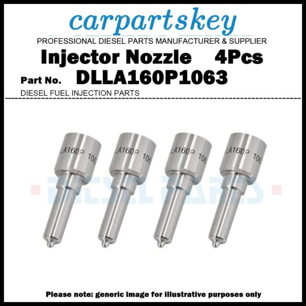 4Pcs Fuel Injector Nozzle DLLA160P1063 for BMW E46 320D / 0445110131 0445110080