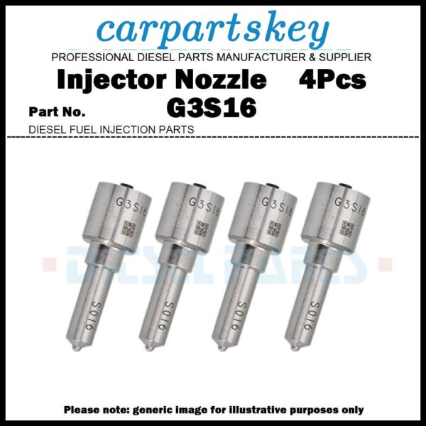 4Pcs Injector Nozzle G3S16 for Caterpillar C4.4 324E 329E 295050-0331 342-5761