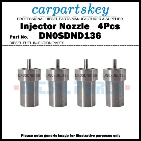 4Pcs Injector Nozzle DN0SDND136 for Toyota Toyoace Dyna 3.4L 3B 23600-87306-000?