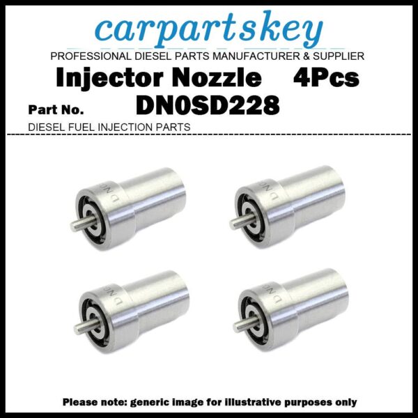 4Pcs Fuel Injector Nozzle DN0SD228 0434250075 for Peugeot 504 J7 OPEL Blitz 2.1D
