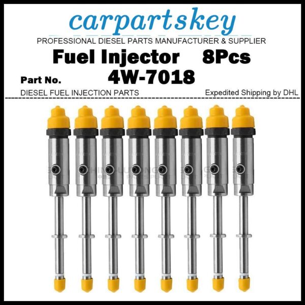 8x Fuel Injector 4W7018 for Caterpillar CAT 3408 3408B 3408C 988B 988F 631D 633D