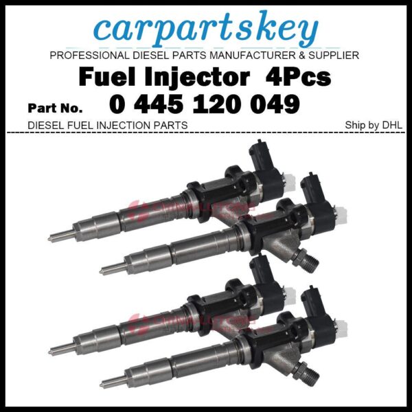 4Pcs Fuel Injector 0445120049 ME223750 ME223002 for Mitsubishi Canter 4.9L 4M50