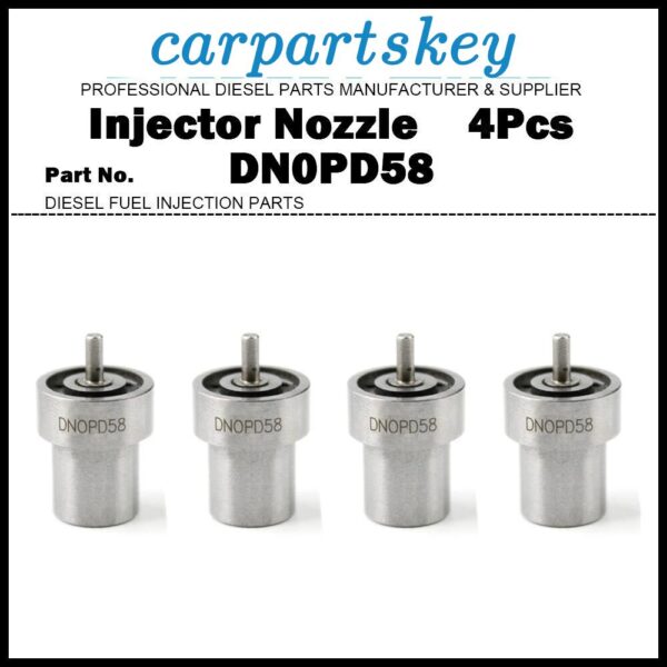 4Pcs Fuel Injector Nozzle DN0PD58 for Toyota 2.4TD 2L-T 2L-TE 2L-THE 23600-59235