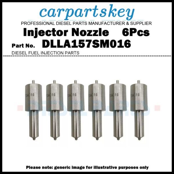 6x Fuel Injector Nozzle DLLA157SM016 for Mitsubishi Fuso Super Great 8M20 6D24T