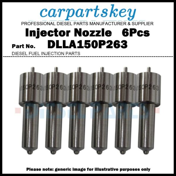 6Pcs Fuel Injector Nozzle Tips F019121263 DLLA150P263 for Cummins 6LTAA8.9-C220