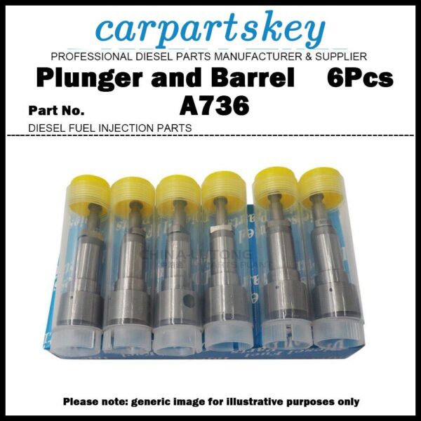 6x Pump Element Plunger and Barrel Assy A736 131153-5720 for HINO 500 H07C H07D