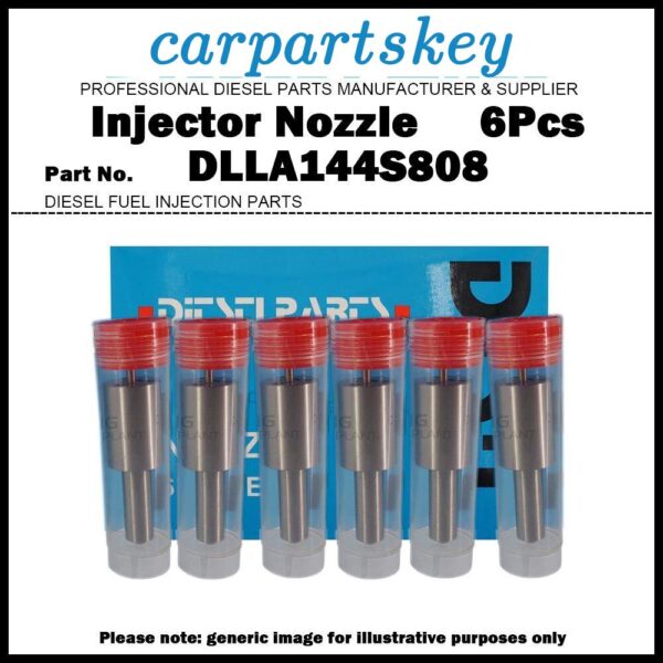6Pcs Fuel Injector Nozzle DLLA144S808 for RENAULT Truck G170 Midliner S170 5.5D