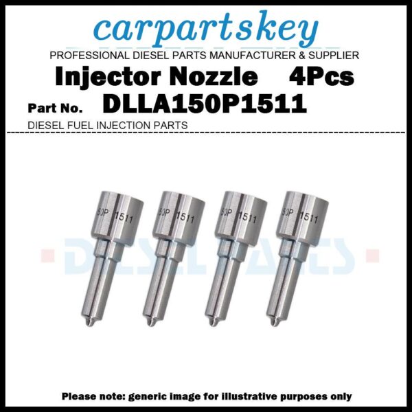 4x Injector Nozzle DLLA150P1511 for Kia Sportage 2.0 CRDi 0445110257 0445110725