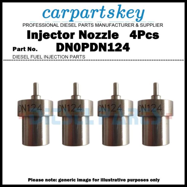 4Pcs Fuel Injector Nozzle DN0PDN124 for ISUZU 4JG2 4JG2TC 8970214742 8970489041