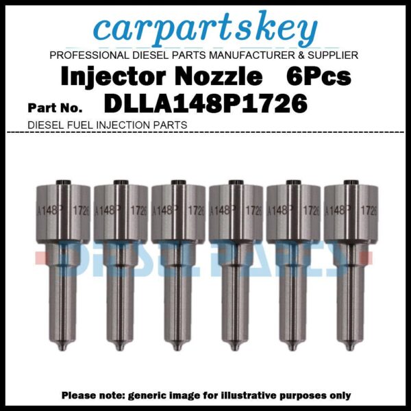 6x Fuel Injector Nozzle DLLA148P1726 for MAN D0836 0445120105 51101006063