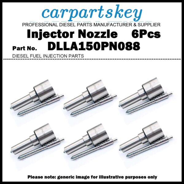 6x Fuel Injector Nozzle DLLA150PN088 for KOMATSU 6D95L 6209-11-3100 6207-11-3600