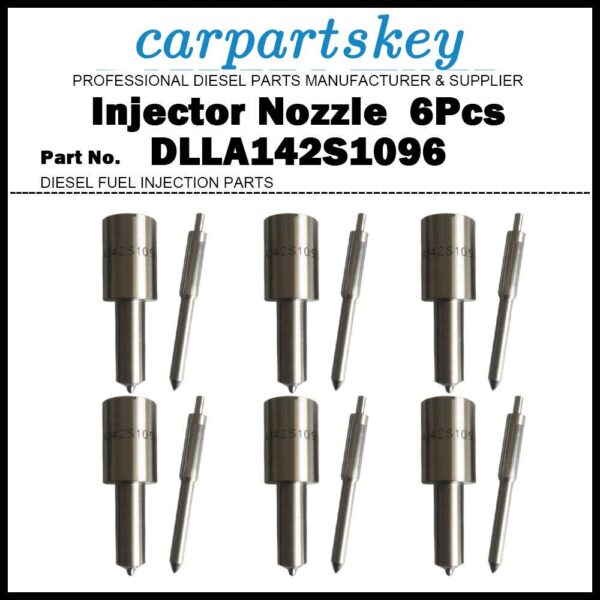 6x Dieesl Fuel Injector Nozzle DLLA142S1096 for Mercedes Benz L1214 L1414 L1614