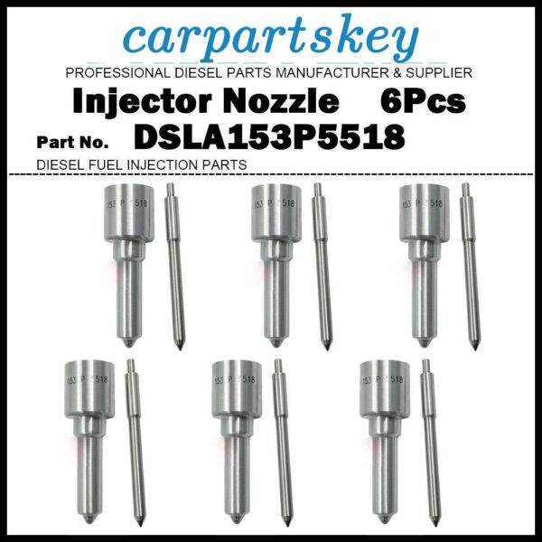 6Pcs Fuel Injector Nozzle Tips DSLA153P5518 for Mercedes Benz Axor 12.0D OM457