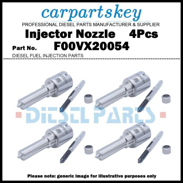 4Pcs Injector Nozzle F00VX20054 for 2011- Fiat Ducato Iveco Daily 3.0D 580540211