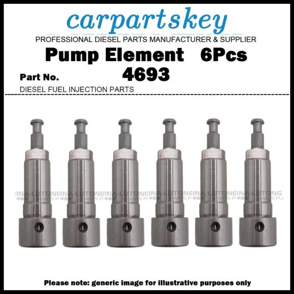 6x Pump Element Plunger and Barrel 4693 090150-4693 for HINO H06C H06D H07C H07D