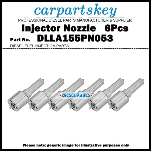 6Pcs Fuel Injector Nozzle DLLA155PN053 105017-0530 for Mitsubishi Heavy SK6-T