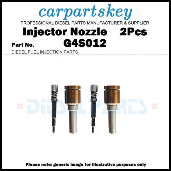 2x Injector Nozzle G4S012 for Mazda 2 CX-3 1.5D / Mazda 3 6 CX-5 2.2D S550-13H50