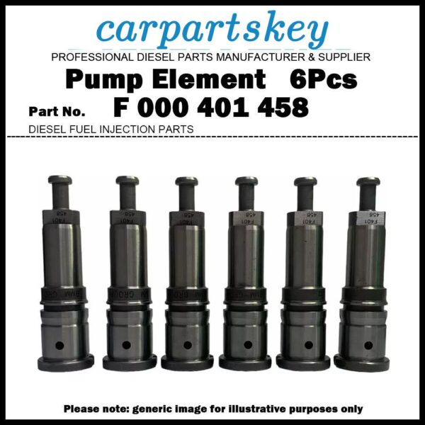 6Pcs Pump Element Plunger F000401458 F401458 for Mercedes Benz 1620 1621 OM366LA