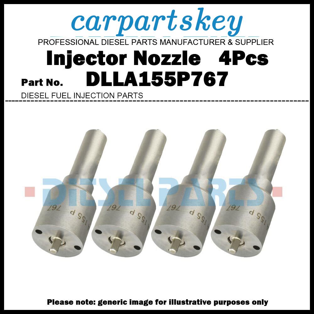4Pcs Injector Nozzle DLLA155P767 for Hino 300 Toyota Dyna 4.6D S05C 23670-78010