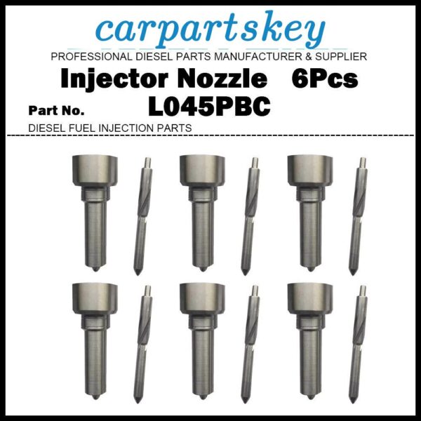 6x Injector Nozzle L045PBC for Hyundai HD250 HD260 HD370 HD380 12.3d 33800-84400
