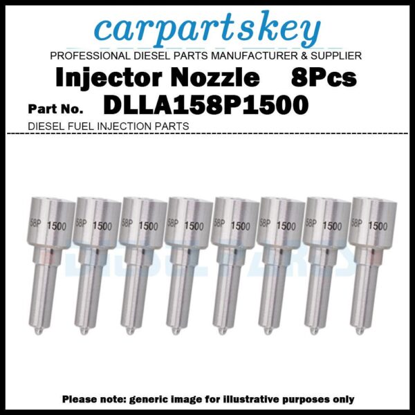8x Injector Nozzle DLLA158P1500 for 06-07 Chevy GMC Duramax LBZ 6.6L 0986435521