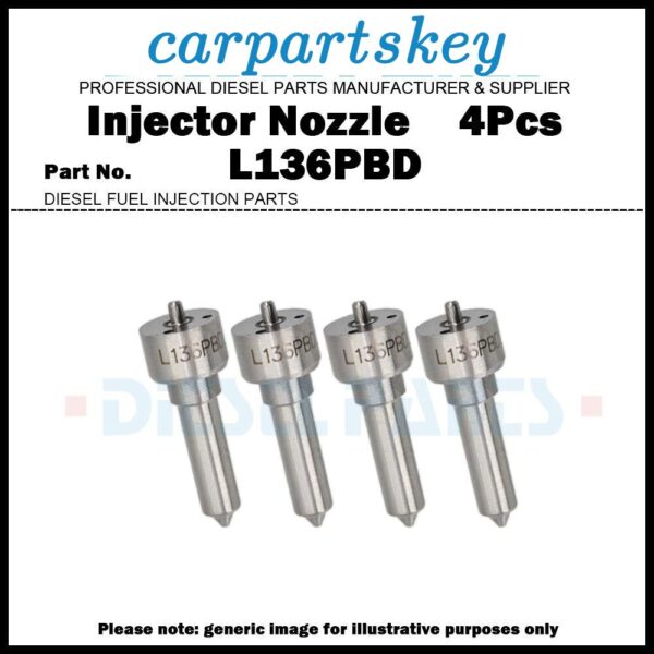 4Pcs Injector Nozzle L136PRD L136PBD for Kia Bongo Carnival 2.9 CRDi 33800-4X900