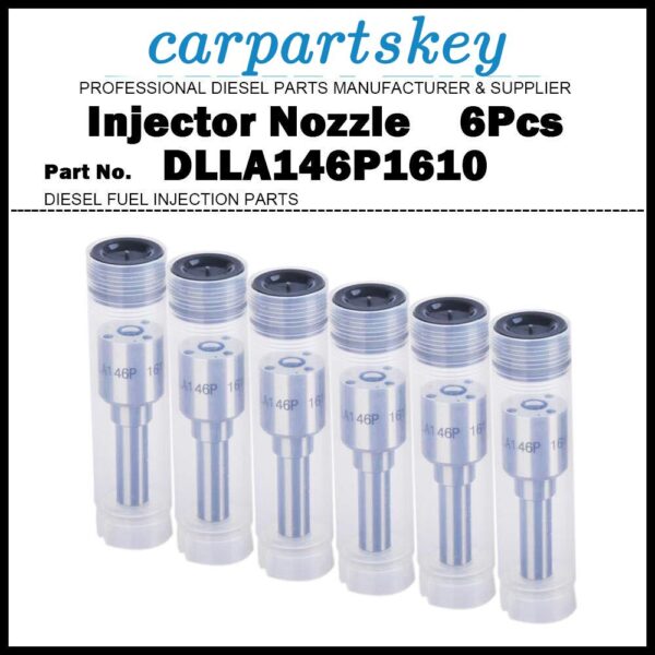 6Pcs Injector Nozzle DLLA146P1610 for Doosan DL06 DL06S 0445120268 400903-00046