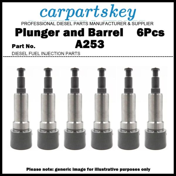 6Pcs Plunger and Barrel Assembly A253 131154-1120 for HINO 300 500 W06E W06C
