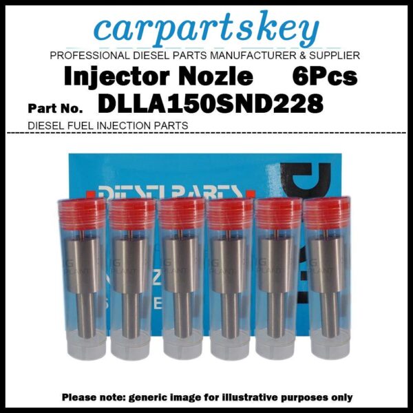 6Pcs Fuel Injector Nozzle DLLA150SND228 for HINO 500 Ranger H06C H07C H07CT H07D