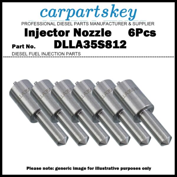 6Pcs Injector Nozzle DLLA35S812 0433271413 for MAN 8.150 9.136 10.150 D0226MF