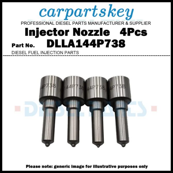 4Pcs Diesel Fuel Injector Nozzle DLLA144P738 for ISUZU Elf Mazda Titan 4HG1 4JH1
