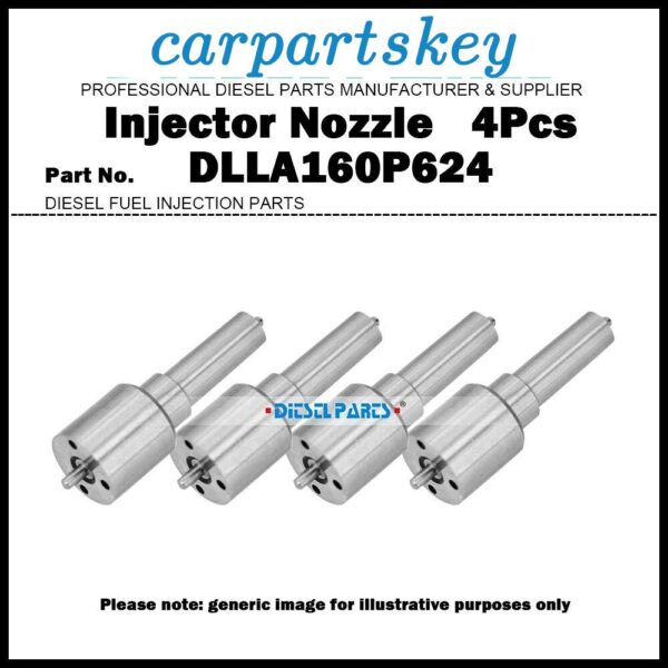 4Pcs Fuel Injector Nozzle DLLA160P624 for Mitsubishi Fuso Canter 4D35 ME017260
