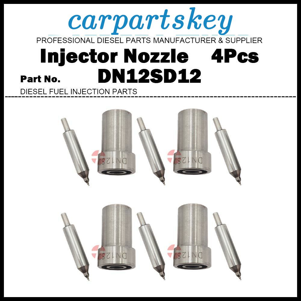 4x Injector Nozzle DN12SD12 0434250027 for KUBOTA D750 D850 D950 V1100 Z500 Z600